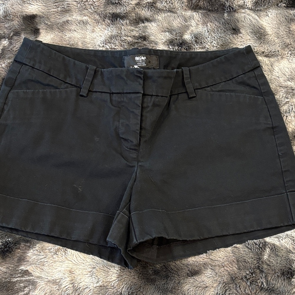 Mossimo Black Cuffed Shorts